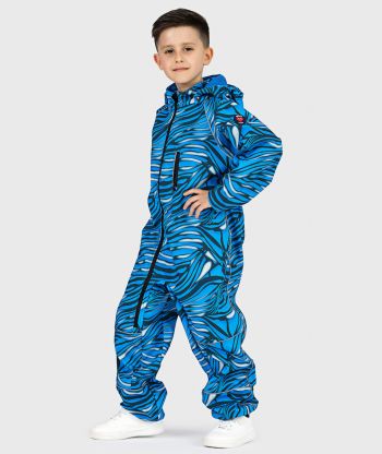 Removable Hood - Waterproof Softshell Overall Tiger Blue