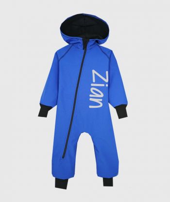 Waterproof Softshell Overall Comfy Blue Jumpsuit